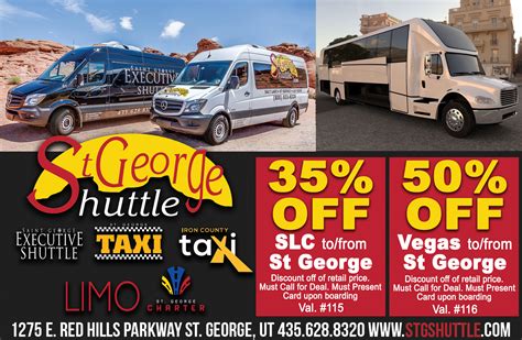 st george shuttle schedules.